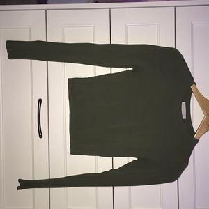 long sleeve crop top